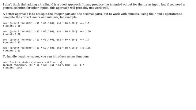 Unix & Linux: Add trailing zero to awk formatted time output (2 Solutions!!) смотреть онлайн