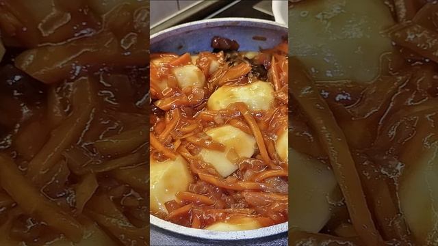 Ребра с картофелем в чугунке из печи.#рецепт #food #еда #рёбра #oven #рецепты #вкусно #чугунок смотреть онлайн