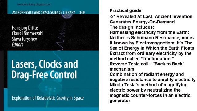 Lasers, Clocks And Drag-Free Control