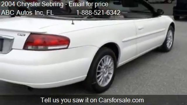 2004 Chrysler Sebring Coupe Convertible for sale in Tampa, F смотреть онлайн
