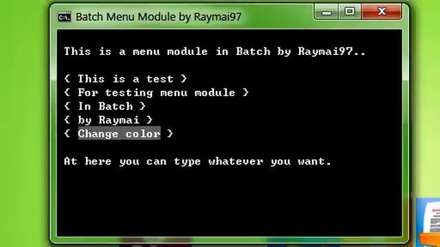 The Batch File: Menu module that use arrow key instead of input (demo) смотреть онлайн