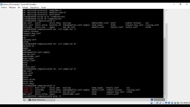Fedora 24 - Comprimiendo archivos смотреть онлайн