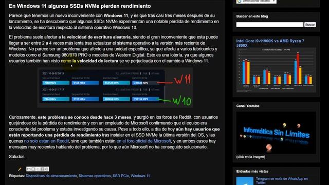 En Windows 11 algunos SSDs NVMe pierden rendimiento смотреть онлайн