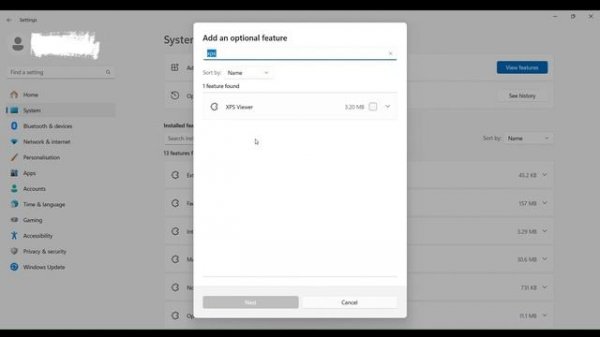 XPS Viewer - Windows 11