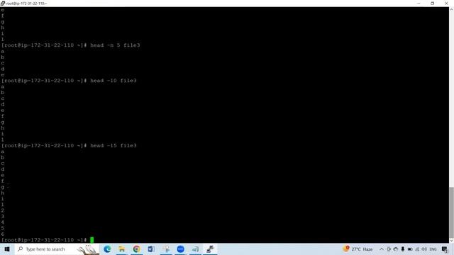 Usage of head & tail commands in Linux | GantaSoft | Best DevOps training in KPHB | Mara Ram Reddy смотреть онлайн