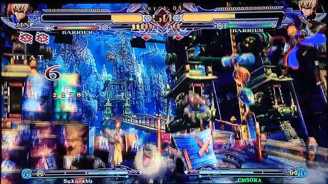 XBL: Blazblue CS2 Online Matches 8/11/11 - Sukurabu (Jin) vs CMSORA (Jin) part 1/3 смотреть онлайн
