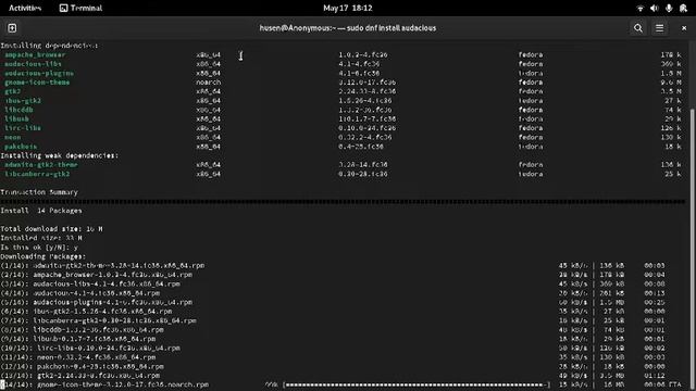 Cara Install Audacious di Fedora 36 Menggunakan Terminal смотреть онлайн