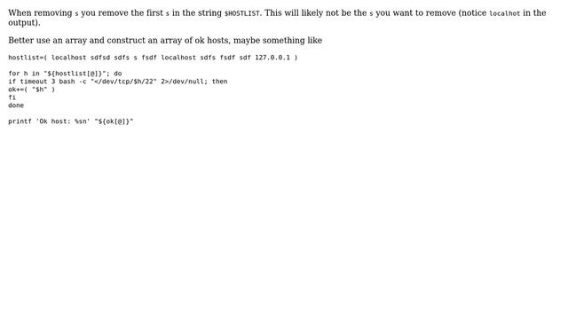 Unix & Linux: removing ssh-dead hosts from array (2 Solutions!!) смотреть онлайн