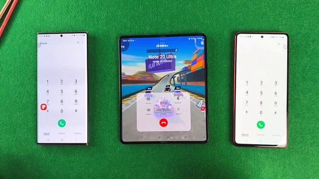 Note 20 Ultra Vs Note 10 Lite Who Faster Calling To Galaxy Z Fold Incoming Call & Ougoing Call