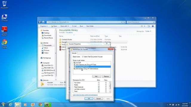 Using Windows 7 File Permissions смотреть онлайн