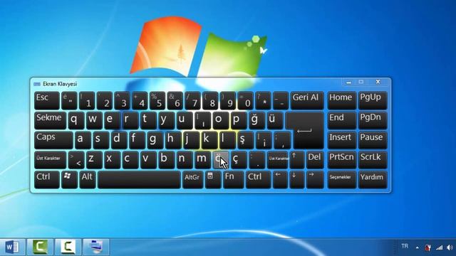 Open SCREEN KEYBOARD Change Language in Windows 7 - 8 - 10 смотреть онлайн