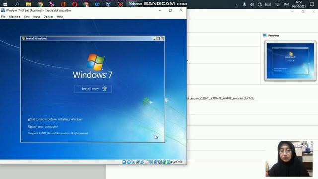 Tutorial Menginstal Windows 7 64 bit di VirtualBox смотреть онлайн