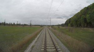 Австрия - Германия. Вид из кабины машиниста.