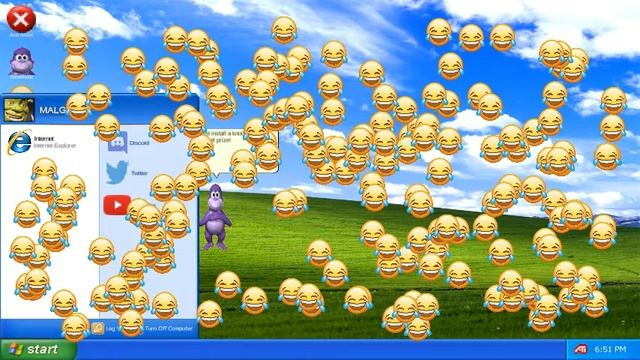 Le virus emoji s'arrête jamais windows XP simulator смотреть онлайн