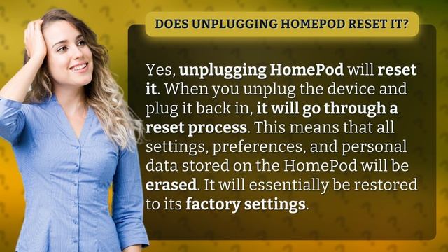 Does unplugging HomePod reset it? смотреть онлайн