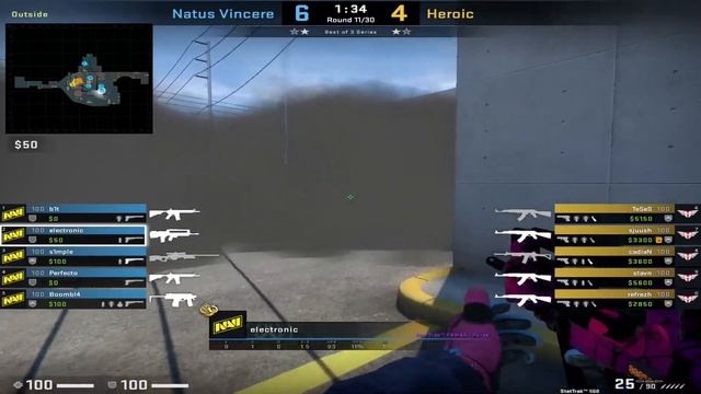 How NAVI electronic Plays Main on Nuke CT Side (CS:GO Guides) смотреть онлайн