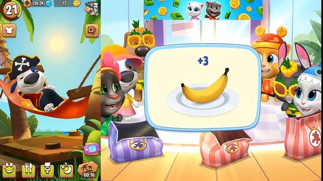 My Talking Hank Vs My Talking Tom Friends HAPPY SUMMER - Android Gameplay смотреть онлайн