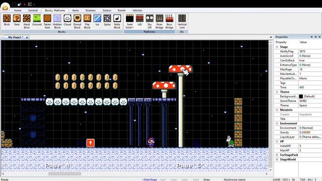 Mario Multiverse 7.8 (closed beta) Map Editor Tests смотреть онлайн