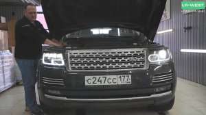 Как установить рестайлинговые фары на Range Rover L405  до 2018 года без вложений