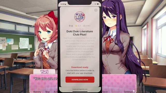 Doki Doki Literature Club - Gameplay + to play [iOS/Android] смотреть онлайн