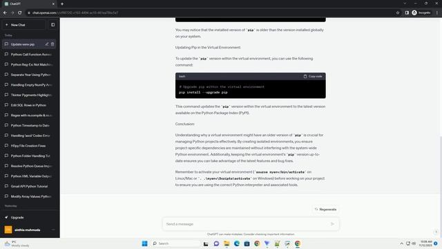 Why python3 m venv myenv installs older version of pip into myenv than any version of pip I can fin смотреть онлайн