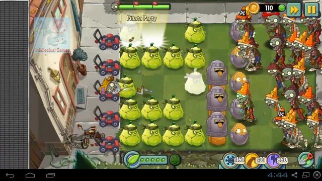 Plants vs Zombies 2 - Beach Part 2 Pinata 25 11 14 Melon New Costume Plants vs Zombies 2 смотреть онлайн
