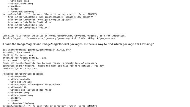 Unable to install rmagick ruby gem on CentOS 7 смотреть онлайн
