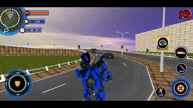 US Robot Car Transform: Police Robot Fighting - Android Gameplay FHD смотреть онлайн
