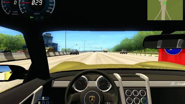 Тест мода на игру учебный симулятор 2 Lamborghini Miura concept смотреть онлайн