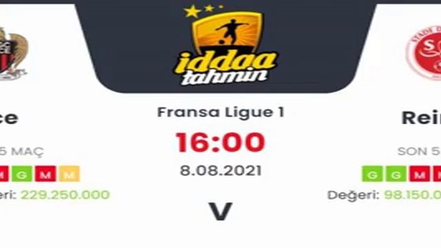 İddaa Tahminleri Nice Reims 8 Ağustos 2021 #iddaa смотреть онлайн