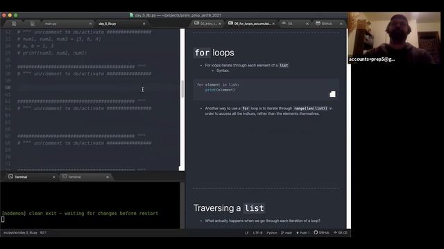Manipulating Lists, For Loops and Accumulators - (2021-01-25) - [January 2021 Cohort] смотреть онлайн