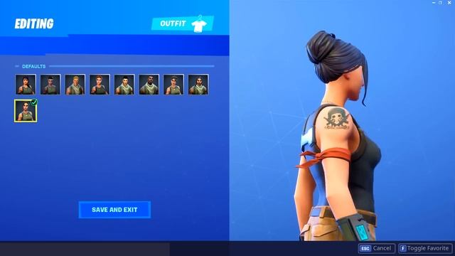 *NEW* Fortnite "DEFAULT SKIN" Selectable Styles..! смотреть онлайн