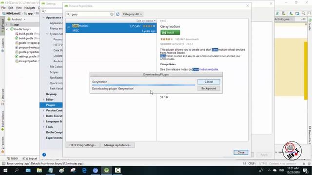CARA Menempelkan Genymotion di Android Studio смотреть онлайн