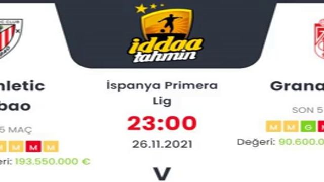 Athletic Bilbao Granada İddaa Tahminleri 26 Kasım 2021 #iddaa смотреть онлайн