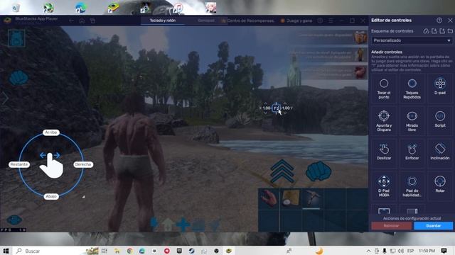 cómo configurar Ark Mobile en Bluestacks 5 y añadir el botón izquierdo смотреть онлайн