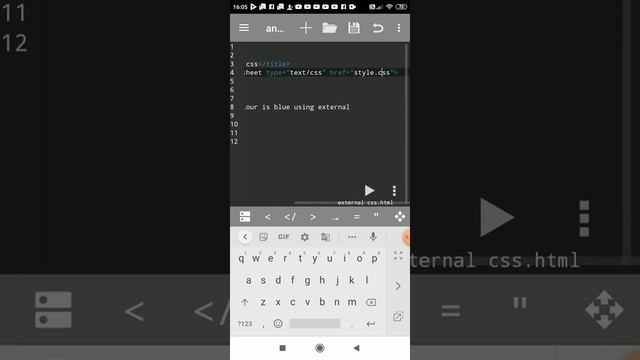 HTML External CSS | External CSS in html | External style sheet in Html anWriter Android mobile смотреть онлайн