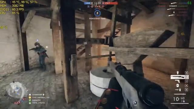 Battlefield 1 i5-6400 oc 4.3ghz gtx 960 4g ultra after patch vsync on смотреть онлайн