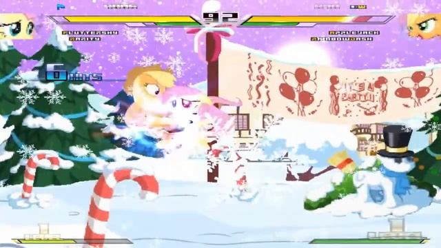Mugen Fighting Is Magic Fluttershy & Rarity VS Applejack & Rainbow Dash смотреть онлайн