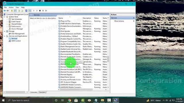 Windows 10 Home : How to Start or Stop Remote Desktop Configuration Service смотреть онлайн