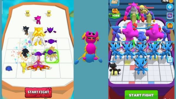 Merge Super Monster Fight vs Merge Master Blue Monster Android Gameplay