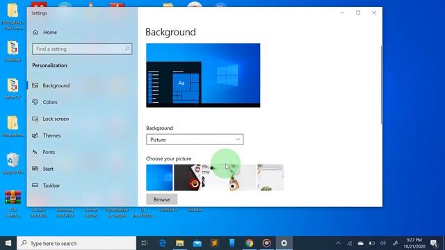 How to change Desktop background Image on Windows 10 смотреть онлайн
