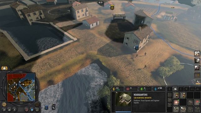 Scheldt MOD. Company of Heroes classic map. RTS Co-op strategy. WW2. смотреть онлайн