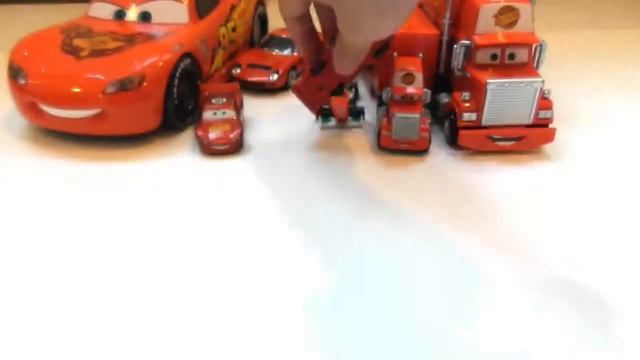 Red color Special Disney Cars Lightning McQueen,mack truck,Learning Color car toys Play for kids смотреть онлайн