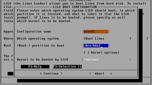 Suse Linux 5.1 installation