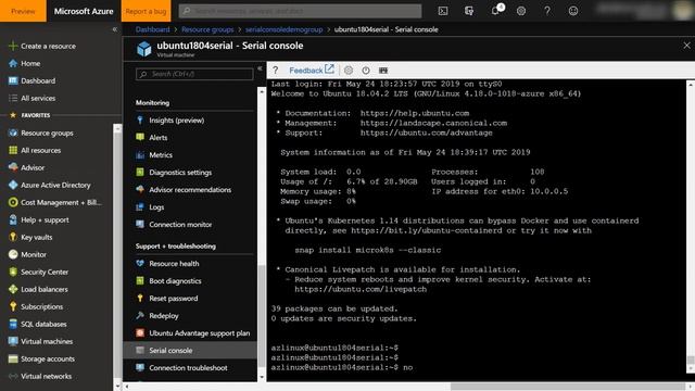 How to get started with the Azure Serial Console on a Linux Virtual Machine | Azure Tips and Tricks смотреть онлайн