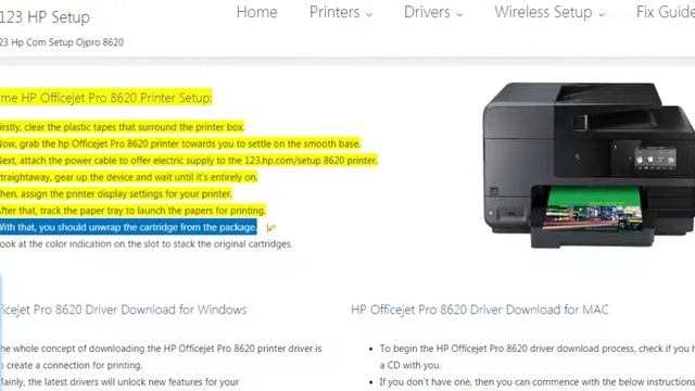 HP Officejet Pro 8620 printer setup | Unbox HP Officejet Pro 8620 printer | Wi-Fi setup смотреть онлайн