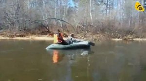 Надувной Пакрафт Спутник-1У способен выдержать двух человек!