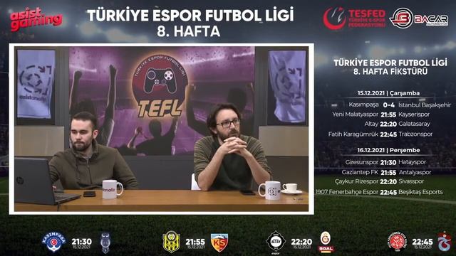 TEFL 4. SEZON 8. HAFTA CARSAMBA MAÇ YAYINLARI смотреть онлайн