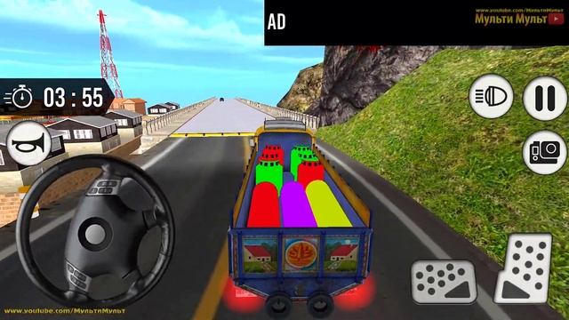 Indian Cargo Offroad Truck Driver 3d - Truck Hill Driver Simulator 2022 - Android GamePlay смотреть онлайн