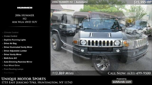 Used 2006 HUMMER H2 | Unique Motor Sports, Huntington, NY смотреть онлайн